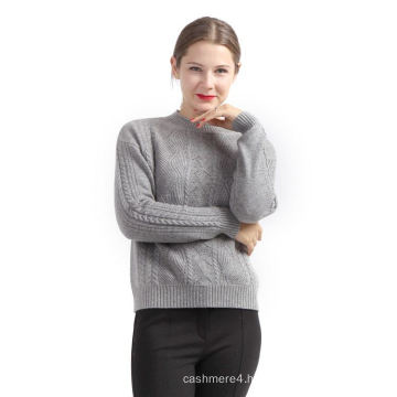 Latest attractive style soft women cashmere sweater
